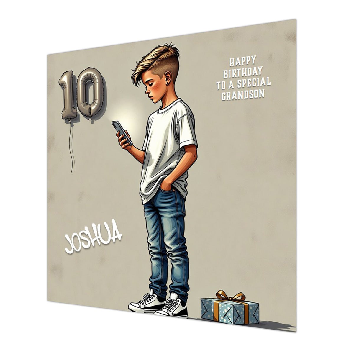 10th Birthday Card For Boys, Grandson, Son, Nephew, Brother, Personalised