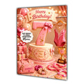 7th Birthday Card Gymnastics Girl Granddaughter Daughter  Large A5 Size