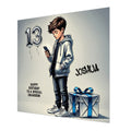 13th Birthday Card for Boys Personalised, Grandson, Son, Nephew, Urban