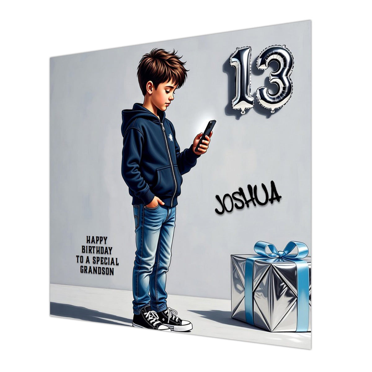 13th Birthday Card For Boys, Grandson, Son, Nephew, Brother, Teenager, Personalised
