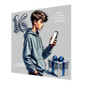 16th Birthday Card for Boys Personalised, Grandson, Son, Nephew, Urban