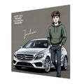 Car Birthday Card, Boys, Personalised, Son, Grandson, Nephew, Silver