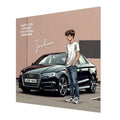 Car Birthday Card, Boys, Personalised, Son, Grandson, Nephew, Black