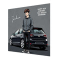 Car Birthday Card, Boys, Personalised, Son, Grandson, Nephew, Black