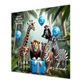 3rd Birthday Card Boys Personalised Grandson Nephew Godson Safari Animals