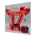 17th Gaming Birthday Card for Boys Personalised, Grandson, Son, Nephew