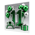 11th Gaming Birthday Card for Boys Personalised, Grandson, Son, Nephew