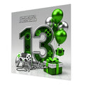 13th Gaming Birthday Card for Boys Personalised, Grandson, Son, Teenager