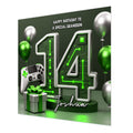14th Gaming Birthday Card for Boys Personalised, Grandson, Son, Teenager