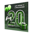 20th Gaming Birthday Card for Boys Personalised, Grandson, Son, Nephew
