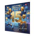 15th Gaming Birthday Card for Boys Personalised, Grandson, Son, Nephew