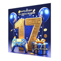 17th Gaming Birthday Card for Boys Personalised, Grandson, Son, Nephew