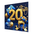 20th Gaming Birthday Card for Boys Personalised, Grandson, Son, Nephew