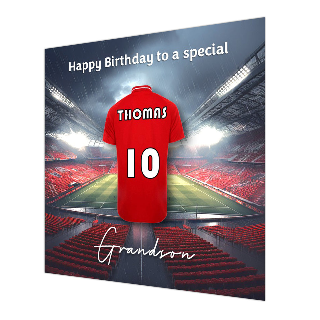 Football Birthday Card, Boys, Personalised, Son, Grandson, Nephew Brother,