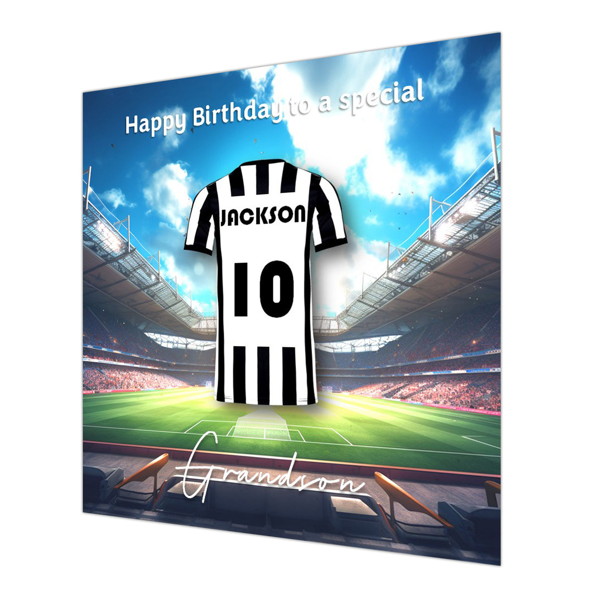 Football Birthday Card, Boys, Personalised, Son, Grandson, Nephew Brother,