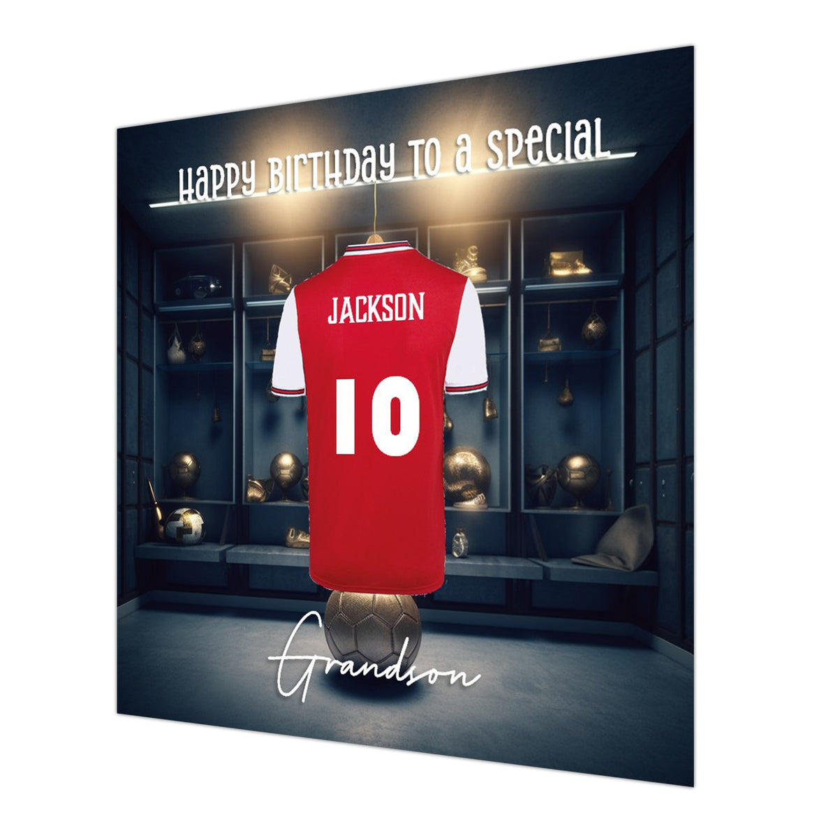 Football Birthday Card, Boys, Personalised, Son, Grandson, Nephew Brother,