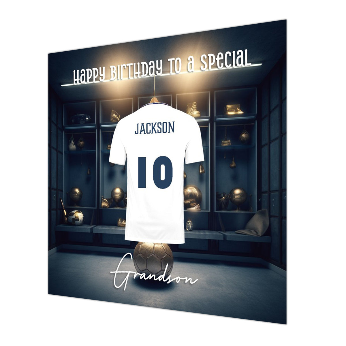 Football Birthday Card, Boys, Personalised, Son, Grandson, Nephew Brother,