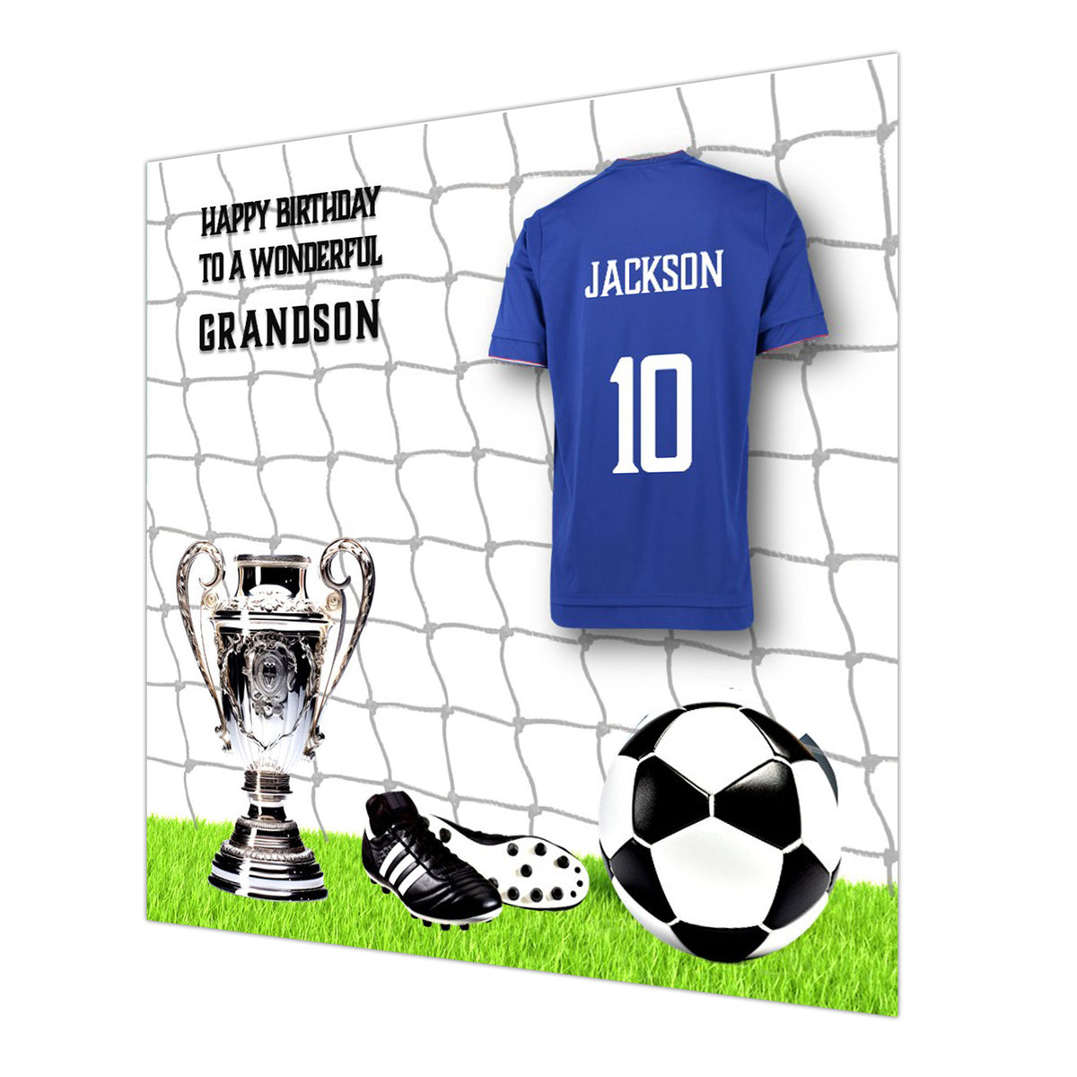 Football Birthday Card, Boys, Personalised, Son, Grandson, Nephew Brother,