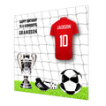 Football Birthday Card, Boys, Personalised, Son, Grandson, Nephew Brother,