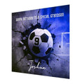 Personalised 9th Birthday Card - Blue Football Birthday Number
