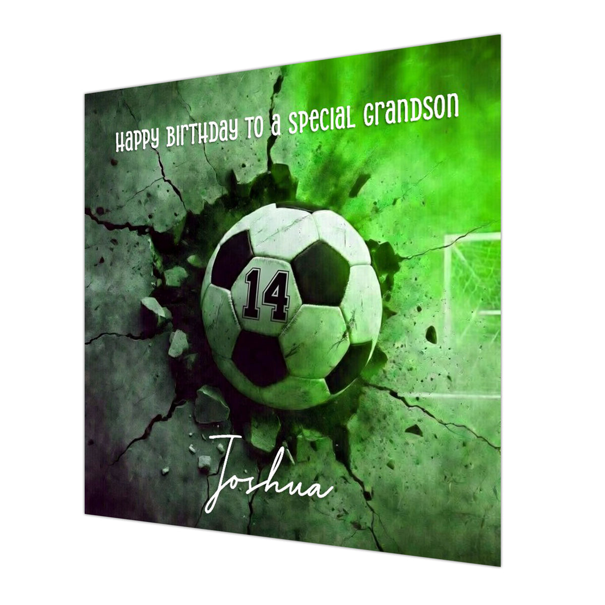 14th Football Birthday Card, Boys, Personalised, Son, Grandson, Nephew
