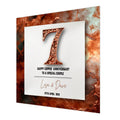 7th Copper Wedding Anniversary Card For Husband, Wife or Special Couple Personalised