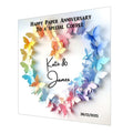 1st Paper Wedding Anniversary Card For Husband, Wife or Special Couple Personalised
