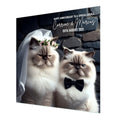 Personalised Wedding Anniversary Card, For Husband, Wife or Special Couple Cat
