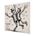 Personalised 10th Tin Wedding Anniversary Card, For Husband, Wife or Special Couple