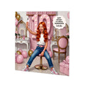 Personalised 10th Birthday Card - Girl Taking a Selfie - Ginger Hair