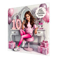 Personalised 10th Birthday Card - Girl Taking a Selfie - Brown Hair