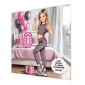 Personalised 10th Birthday Card - Girl in Sportswear - Blonde Hair