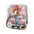 Personalised 11th Birthday Card - Girl in Jeans - Ginger Hair