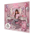 Personalised 12th Birthday Card - Girl Taking a Selfie - Brown Hair