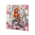 Personalised 12th Birthday Card - Girl Taking a Selfie - Ginger Hair