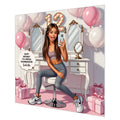 Personalised 12th Birthday Card - Girl Taking a Selfie - Brown Hair