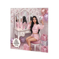 Personalised 14th Birthday Card - Girl Taking a Selfie at a Dressing Table - Black Hair