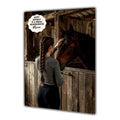 Personalised Birthday Card Girl Her Horse Granddaughter Daughter A5 Size
