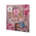 Personalised 17th Birthday Card - Girl at a Dressing Table - Blonde Hair