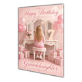 Happy Birthday Granddaughter 7th Pink Vanity Greeting Card A5