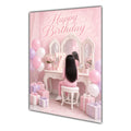 Happy Birthday 7th Pink Vanity Greeting Card A5