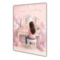 Happy Birthday 10th Pink Vanity Greeting Card A5