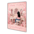 Happy Birthday Granddaughter 10th Pink Vanity Greeting Card A5