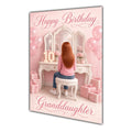 Happy Birthday Granddaughter 10th Pink Vanity Greeting Card A5
