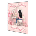 Happy Birthday Granddaughter 11th Pink Vanity Greeting Card A5