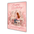 Happy Birthday Granddaughter 11th Pink Vanity Greeting Card A5