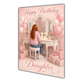 Happy Birthday Daughter 12th Pink Vanity Greeting Card A5