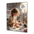 Personalised Birthday Card Girls Kitten Cat Granddaughter Daughter A5 Size