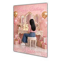 Happy Birthday Niece 15th Pink Vanity Greeting Card A5