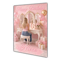Happy Birthday Niece 16th Pink Vanity Greeting Card A5